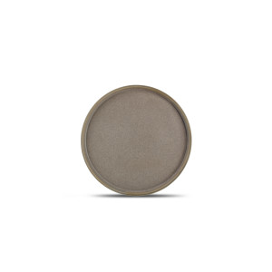 Structo braun Teller+erhöthtem Rand 20,5cm